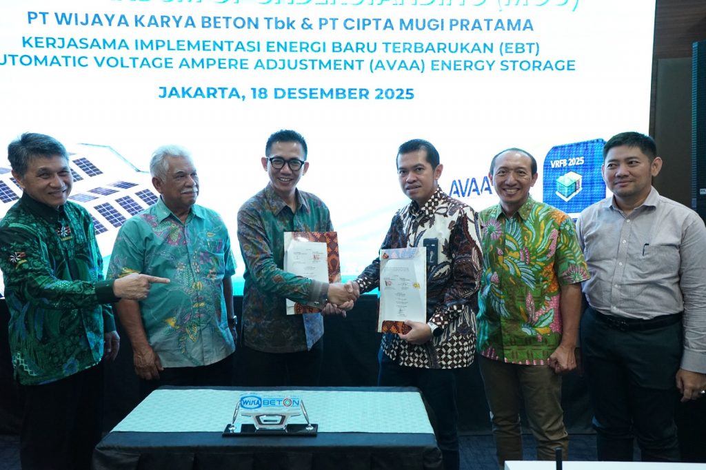 WIKA Beton Targetkan 50% Energi Terbarukan Melalui Kerjasama AVAA Energy Storage dengan Cipta Mugi Pratama